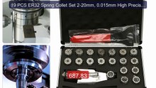 19 PCS ER32 Spring Collet Set 2-20mm, 0.015mm High Precision C... -- Hot Deal 2026 | Limited Offer!