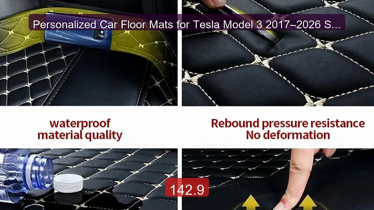 Personalized Car Floor Mats for Tesla Model 3 2017–2026 Saloo... -- Amazing Value 2026 | Must Have!