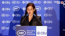 Ayuso defiende la gestión y la inversión en el MadRing