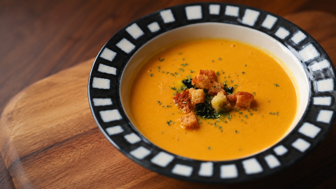 Can Crispy Croutons Upgrade Kabocha Soup? 🔥