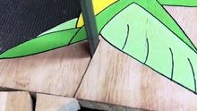 ​Deeply Relaxing Wood Carving Art: Yellow & Green Hummingbird Drawing 💚 | Top G7 ASMR