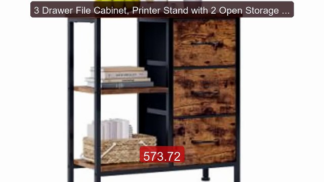 3 Drawer File Cabinet, Printer Stand with 2 Open Storage Sh... Top Pick 2026 | Unbeatable Price!