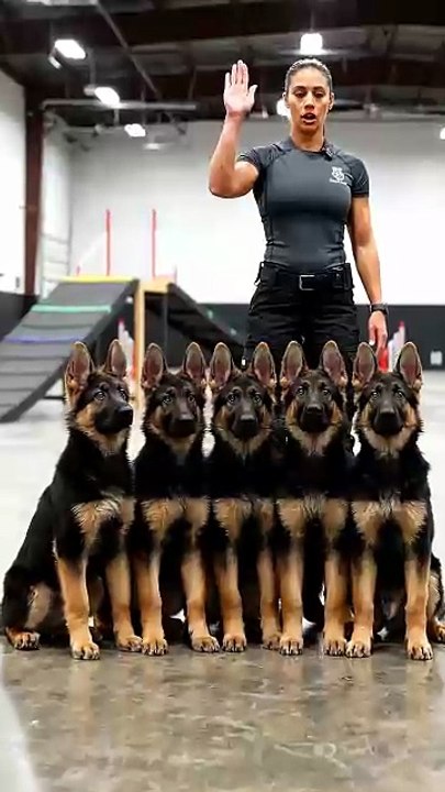 K9 Puppies Training in Classroom 🐶 | Future Police Dogs Learning Basic Commands #Shorts