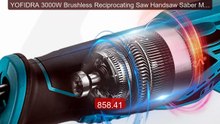 YOFIDRA 3000W Brushless Reciprocating Saw Handsaw Saber Multif... -- Hot Deal 2026 | Limited Offer!