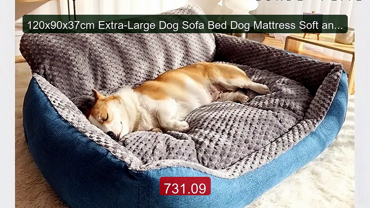 120x90x37cm Extra-Large Dog Sofa Bed Dog Mattress Soft and co... -- Amazing Value 2026 | Must Have!