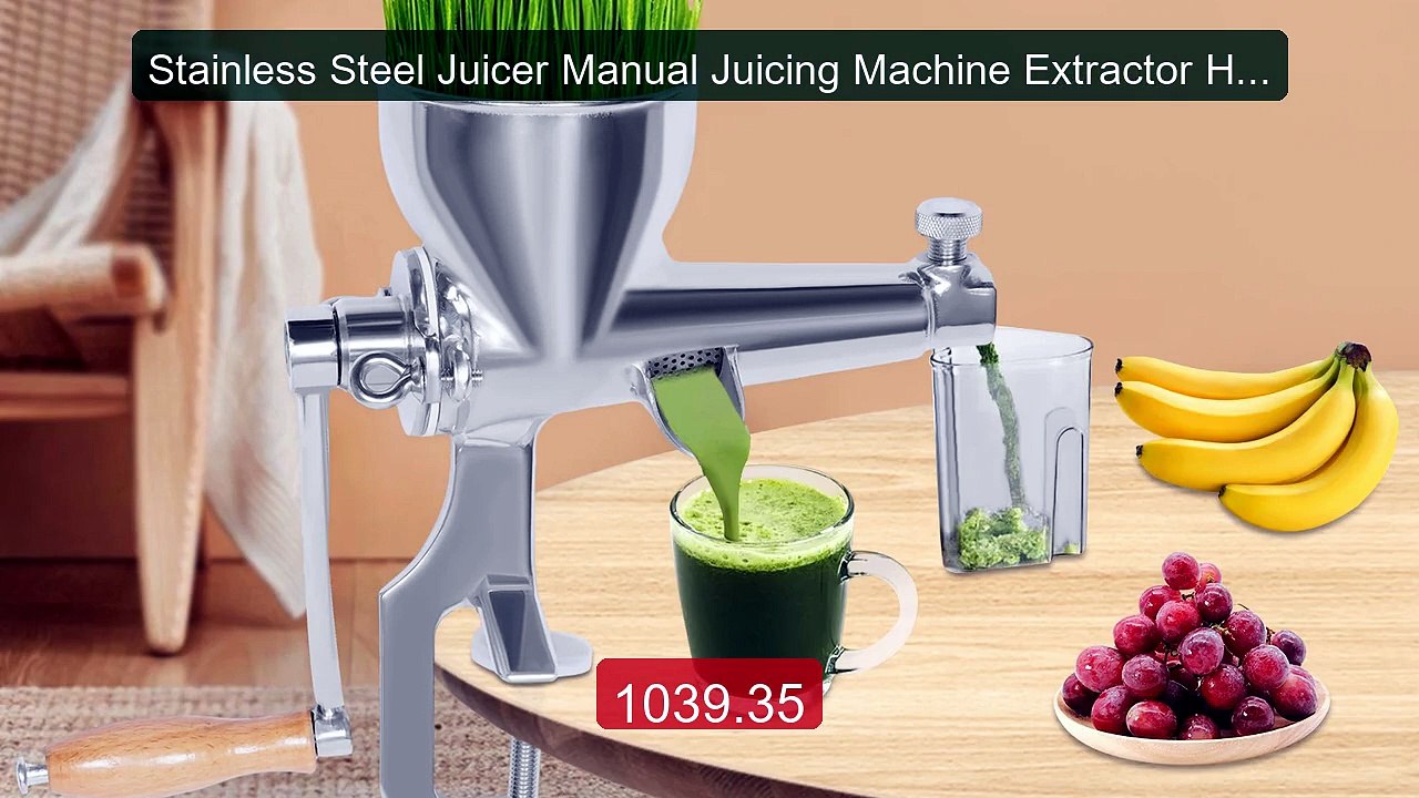 Stainless Steel Juicer Manual Juicing Machine Extractor Hand ... -- Amazing Value 2026 | Must Have!