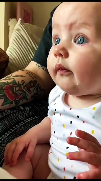 Baby laughing