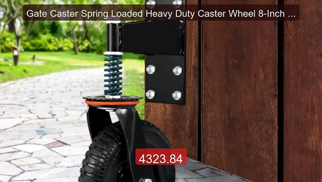 Gate Caster Spring Loaded Heavy Duty Caster Wheel 8-Inch 360 Degre... -- Best Deal 2026 | Shop Now!