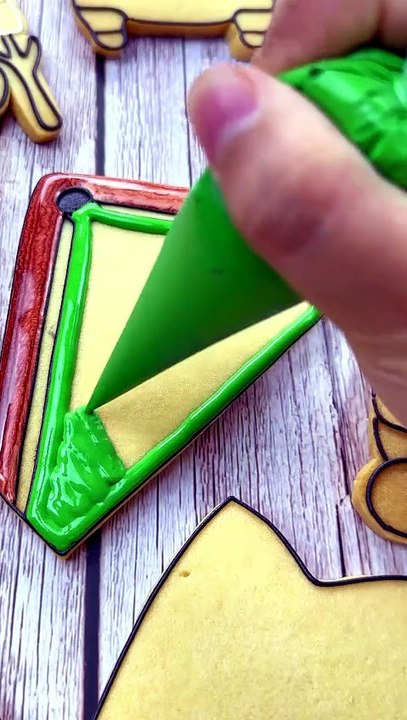 Pool Cue And Balls Cookie Decorating 🎱 #cookiedecorating #satisfying #royalicing #icingcookies