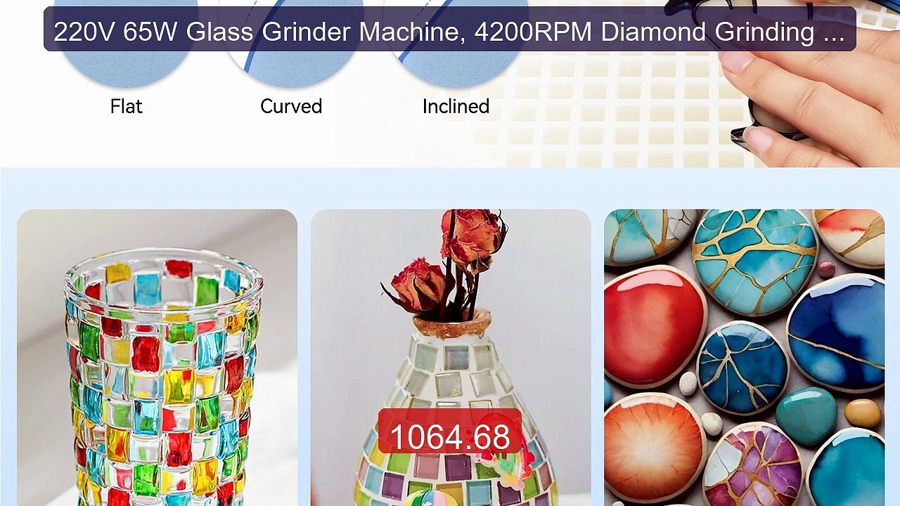 220V 65W Glass Grinder Machine, 4200RPM Diamond Grinding To... -- Top Pick 2026 | Unbeatable Price!