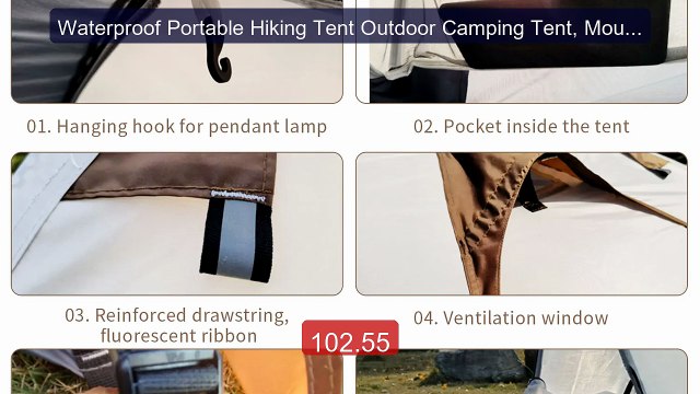 Waterproof Portable Hiking Tent Outdoor Camping Tent, Mountain Clim... Top Rated 2026 | Buy Now!
