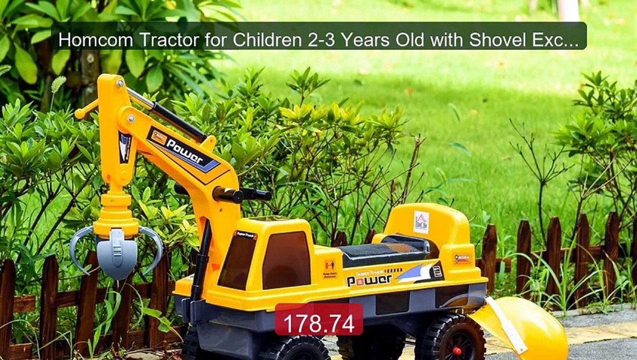Homcom Tractor for Children 2-3 Years Old with Shovel Excav... -- Top Pick 2026 | Unbeatable Price!