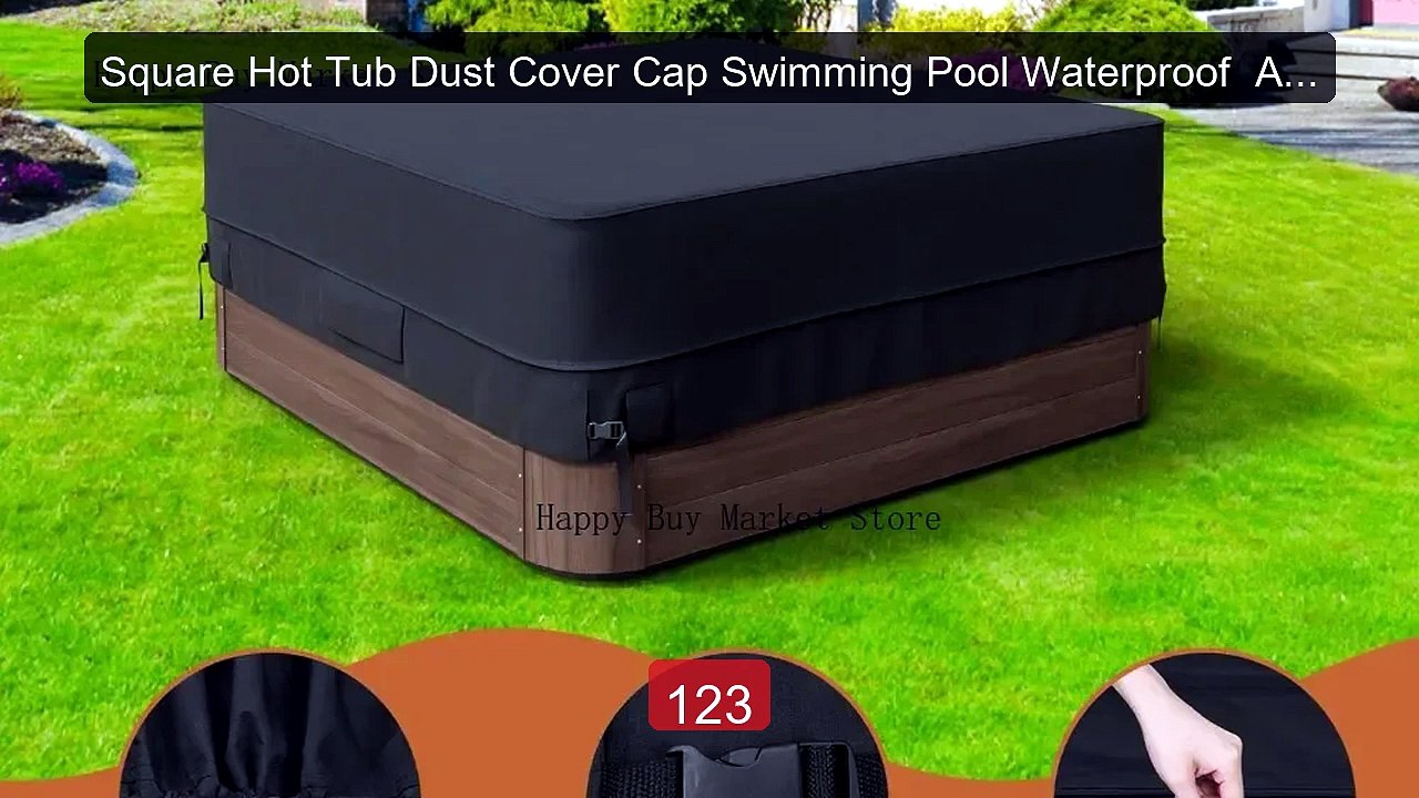 Square Hot Tub Dust Cover Cap Swimming Pool Waterproof  Anti-U... -- Hot Deal 2026 | Limited Offer!