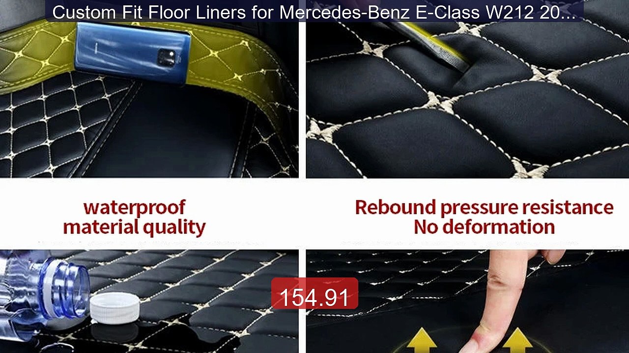 Custom Fit Floor Liners for Mercedes-Benz E-Class W212 2009-20... -- Best Buy 2026 | Great Quality!
