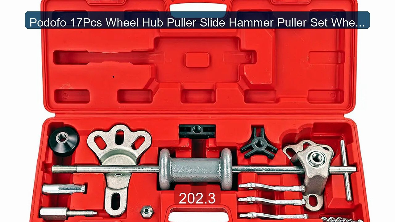 Podofo 17Pcs Wheel Hub Puller Slide Hammer Puller Set Wheel Be... -- Best Buy 2026 | Great Quality!