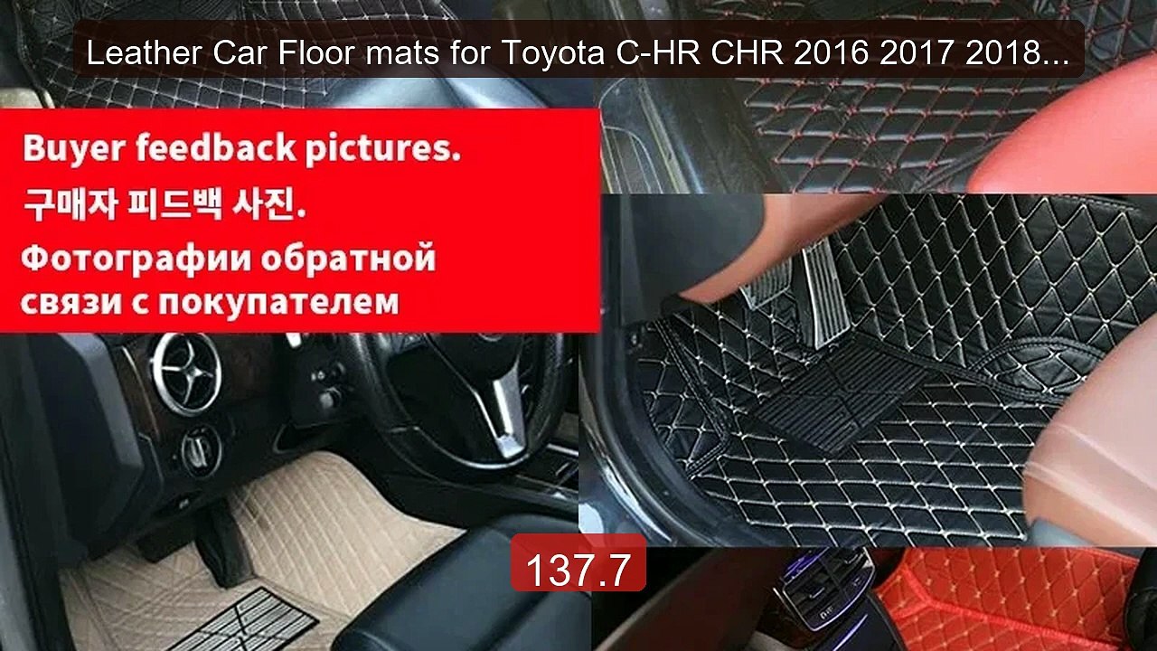 Leather Car Floor mats for Toyota C-HR CHR 2016 2017 2018 2019... -- Best Buy 2026 | Great Quality!
