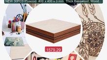 NEW 30PCS Plywood, 400 x 400 x 3 mm, Thick Basswood, Wood Plaque f... -- Best Deal 2026 | Shop Now!