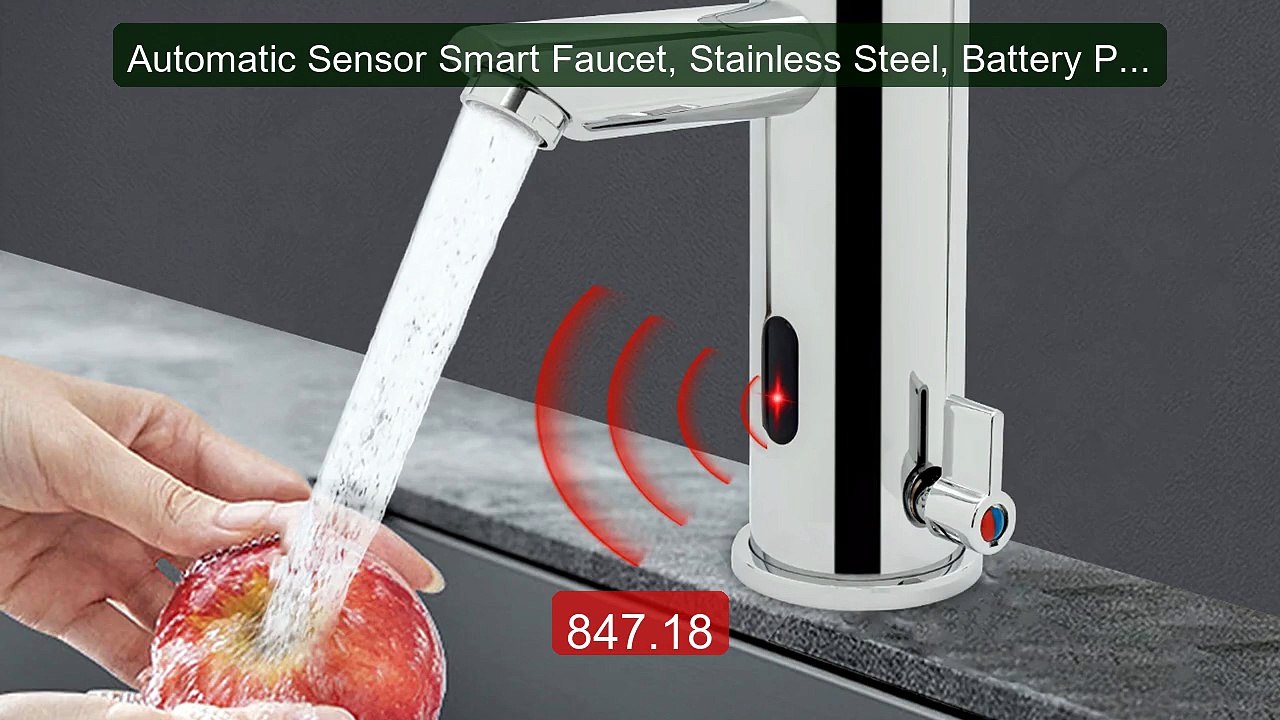 Automatic Sensor Smart Faucet, Stainless Steel, Battery Pow... -- Top Pick 2026 | Unbeatable Price!