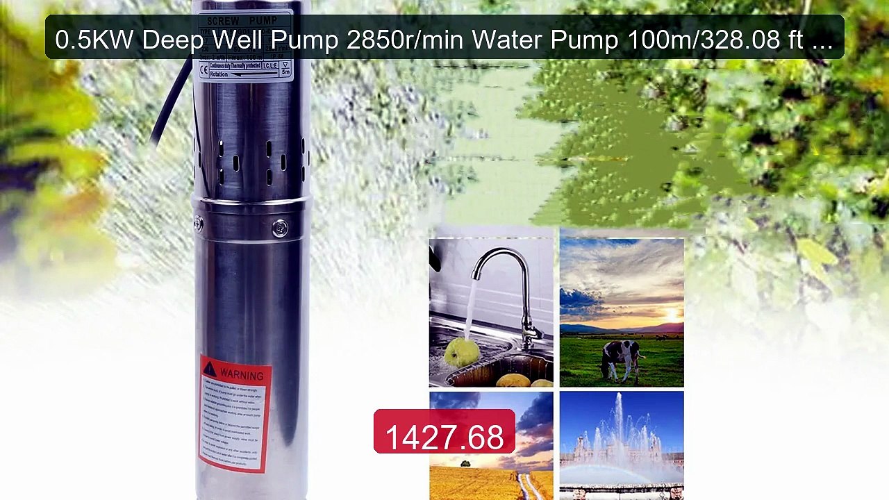 0.5KW Deep Well Pump 2850r/min Water Pump 100m/328.08 ft Snap Ring... -- Best Deal 2026 | Shop Now!
