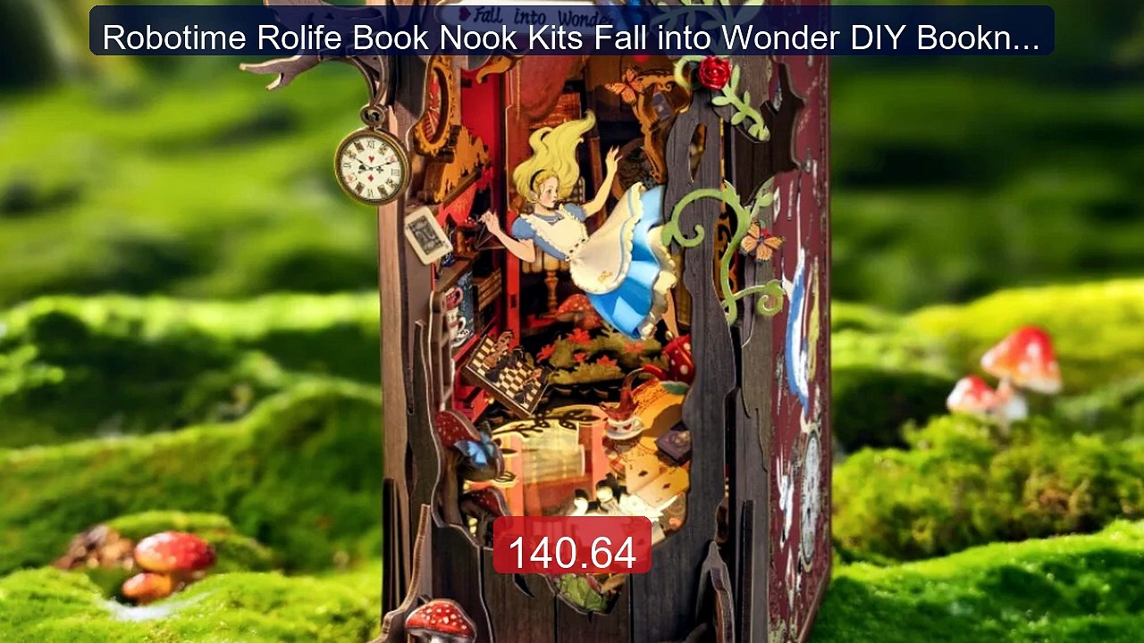 Robotime Rolife Book Nook Kits Fall into Wonder DIY Booknook with L... -- Top Rated 2026 | Buy Now!
