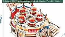 Robotime ROKR Magic Amusement Park Wooden Toys DIY Music Bo... -- Top Pick 2026 | Unbeatable Price!