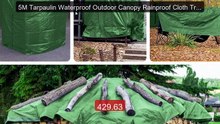 5M Tarpaulin Waterproof Outdoor Canopy Rainproof Cloth Truck Tarp C... -- Top Rated 2026 | Buy Now!