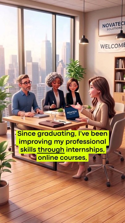 JOB INTERVIEW – Tell Me About Yourself 💼 Easy...