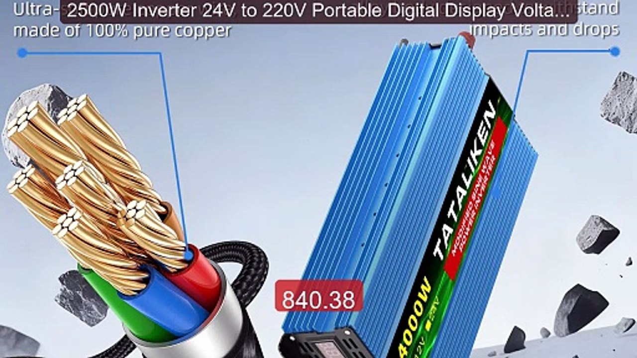 2500W Inverter 24V to 220V Portable Digital Display Voltage Meter ... -- Best Deal 2026 | Shop Now!