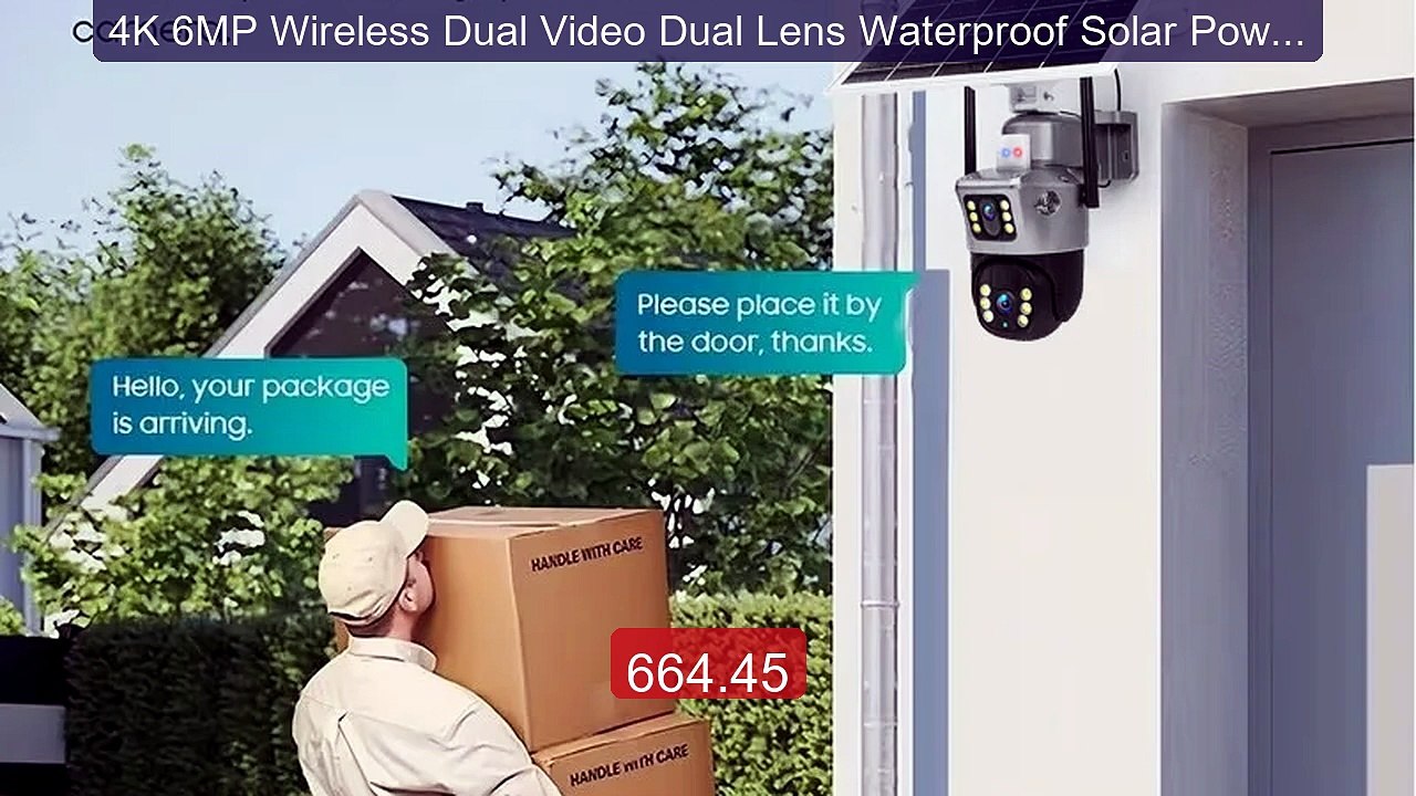 4K 6MP Wireless Dual Video Dual Lens Waterproof Solar Power... -- Top Pick 2026 | Unbeatable Price!