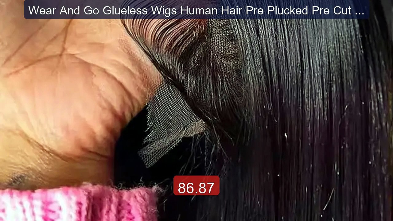 Wear And Go Glueless Wigs Human Hair Pre Plucked Pre Cut Strai... -- Hot Deal 2026 | Limited Offer!