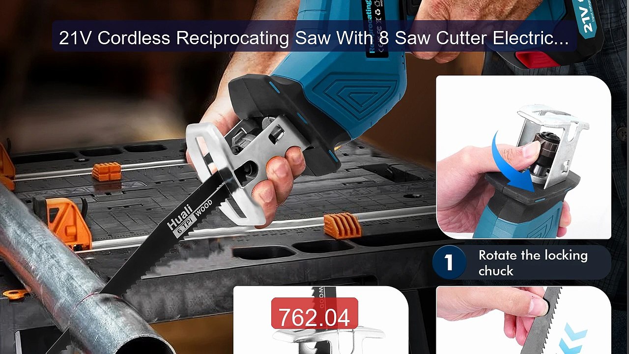 21V Cordless Reciprocating Saw With 8 Saw Cutter Electric Reciproc... -- Best Deal 2026 | Shop Now!