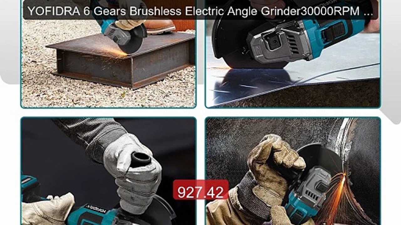 YOFIDRA 6 Gears Brushless Electric Angle Grinder30000RPM Me... -- Top Pick 2026 | Unbeatable Price!