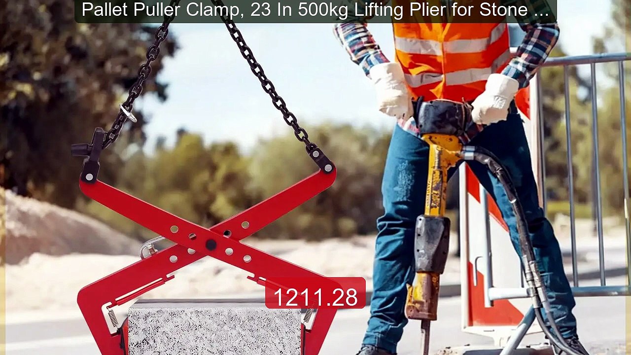 Pallet Puller Clamp, 23 In 500kg Lifting Plier for Stone & Wood, C... -- Best Deal 2026 | Shop Now!
