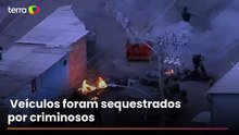Ônibus são usados como barricadas por criminosos contra operação da PM no Rio