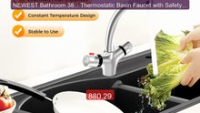 NEWEST Bathroom 38℃ Thermostatic Basin Faucet with Safety Lock... -- Hot Deal 2026 | Limited Offer!