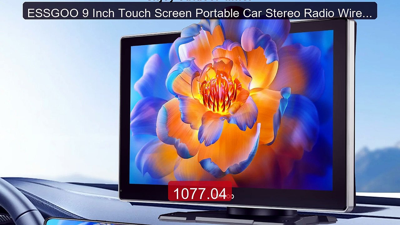 ESSGOO 9 Inch Touch Screen Portable Car Stereo Radio Wirele... -- Top Pick 2026 | Unbeatable Price!