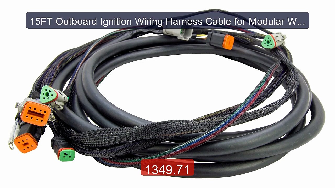 15FT Outboard Ignition Wiring Harness Cable for Modular Wirin... -- Amazing Value 2026 | Must Have!