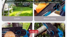 PXNBMB 8 Inch Brushless Electric Chainsaw Cordless Electric... -- Top Pick 2026 | Unbeatable Price!