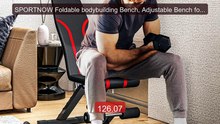 SPORTNOW Foldable bodybuilding Bench, Adjustable Bench for Full Tr... -- Best Deal 2026 | Shop Now!