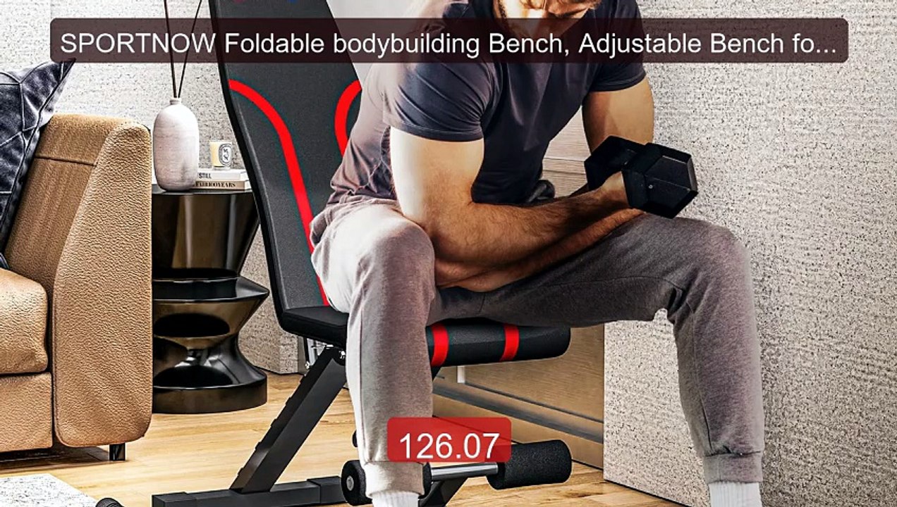 SPORTNOW Foldable bodybuilding Bench, Adjustable Bench for Full Tr... -- Best Deal 2026 | Shop Now!