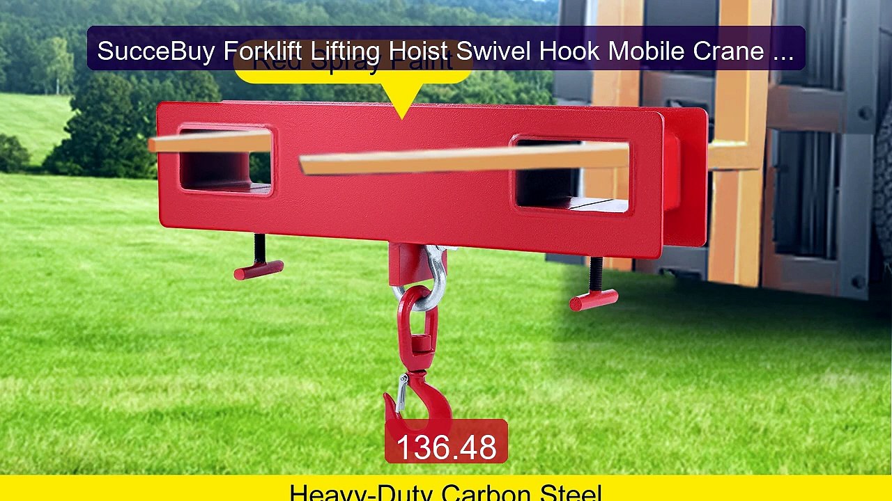 SucceBuy Forklift Lifting Hoist Swivel Hook Mobile Crane 44... -- Top Pick 2026 | Unbeatable Price!