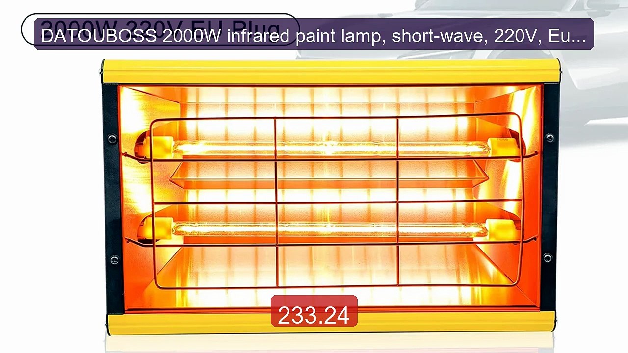 DATOUBOSS 2000W infrared paint lamp, short-wave, 220V, Europea... -- Hot Deal 2026 | Limited Offer!