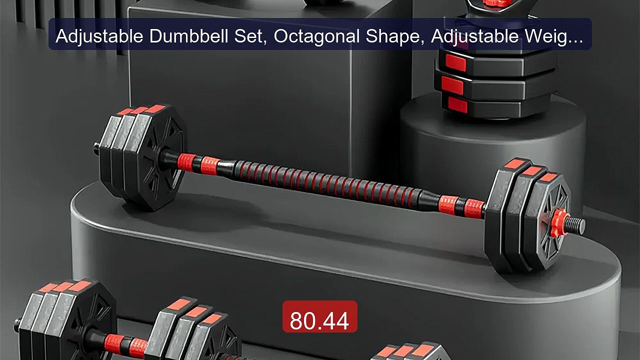 Adjustable Dumbbell Set, Octagonal Shape, Adjustable Weights ... -- Amazing Value 2026 | Must Have!