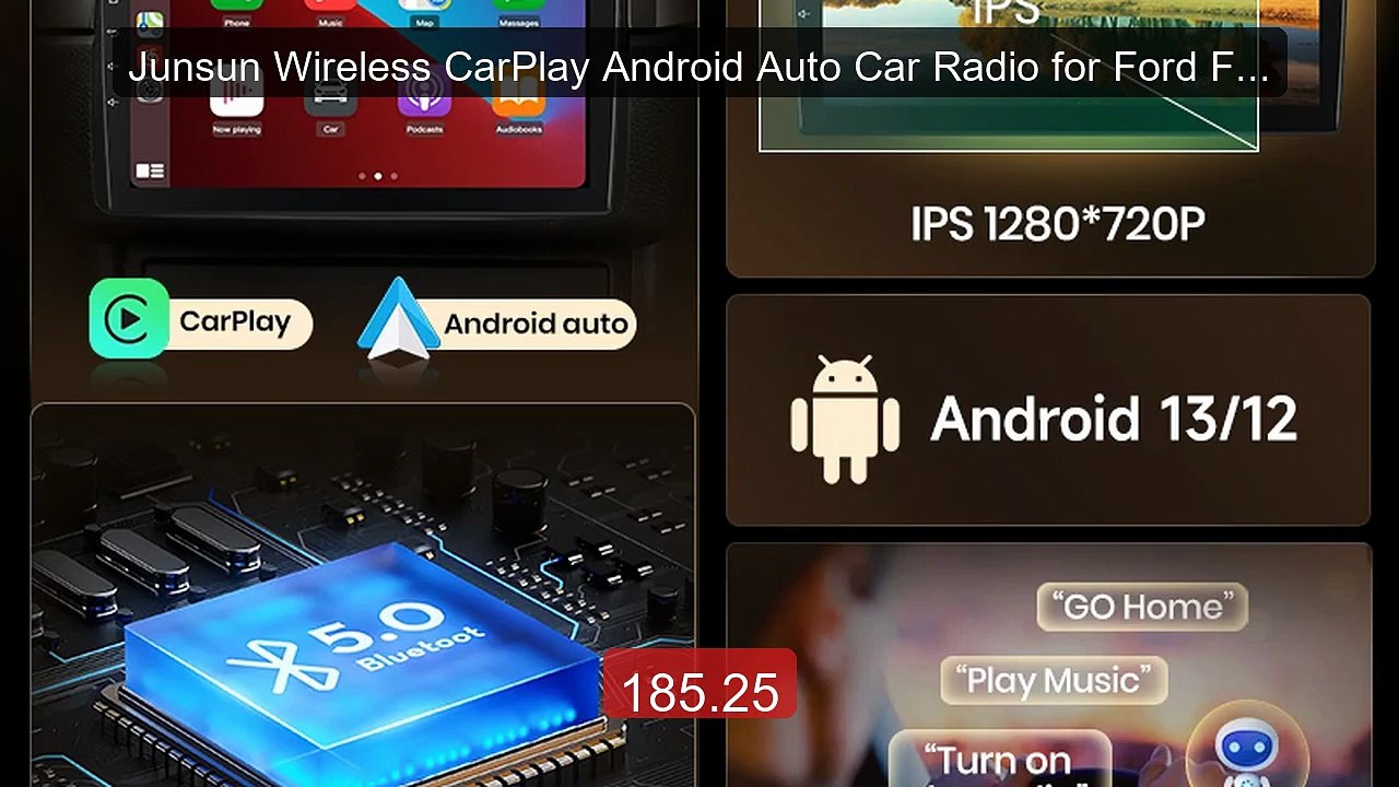 Junsun Wireless CarPlay Android Auto Car Radio for Ford Focus... -- Amazing Value 2026 | Must Have!