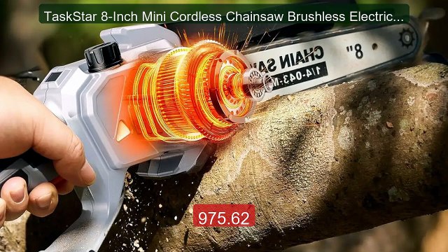 TaskStar 8-Inch Mini Cordless Chainsaw Brushless Electric Saw For C... Top Rated 2026 | Buy Now!