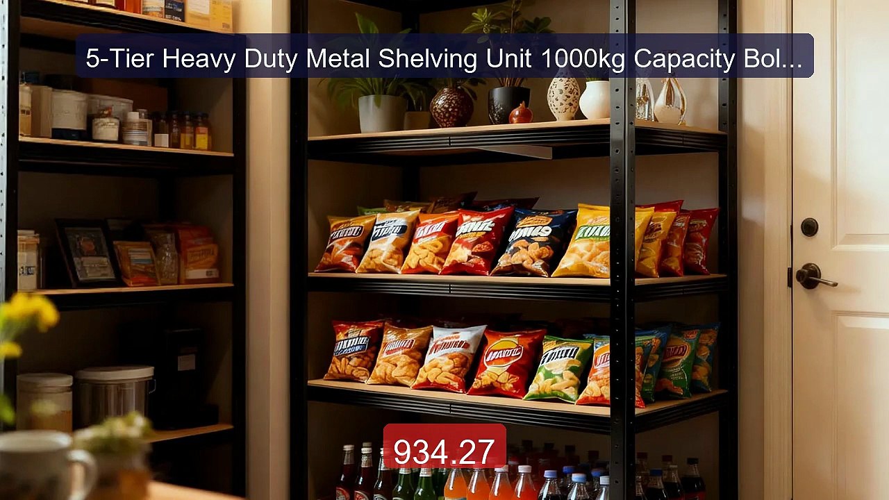 5-Tier Heavy Duty Metal Shelving Unit 1000kg Capacity Boltl... -- Top Pick 2026 | Unbeatable Price!