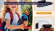 Electronic Drum Set 9 Pads Hand Roll Drum Set Supports DTX Gaming/B... -- Top Rated 2026 | Buy Now!