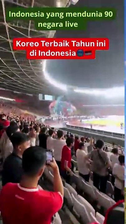 Koreo suporter Indonesia terbaik tahun 2024 di akui FIFA #timnas#suporter#fifa