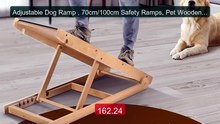 Adjustable Dog Ramp , 70cm/100cm Safety Ramps, Pet Wooden Fold... -- Best Buy 2026 | Great Quality!
