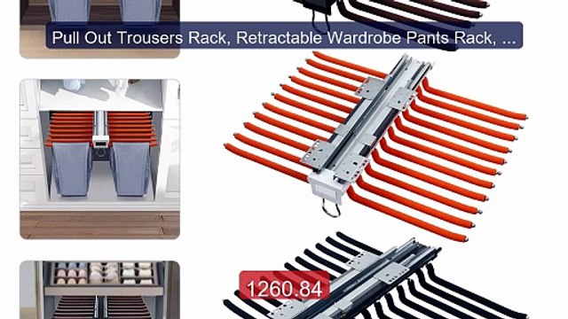 Pull Out Trousers Rack, Retractable Wardrobe Pants Rack, Cl... Top Pick 2026 | Unbeatable Price!